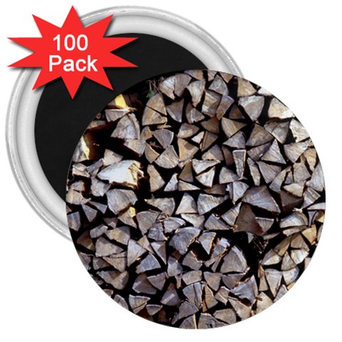 wood 3  Magnet (100 pack) from ArtsNow.com Front