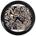 wood Wall Clock (Black)