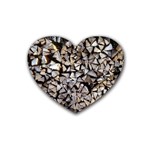 wood Heart Coaster (4 pack)