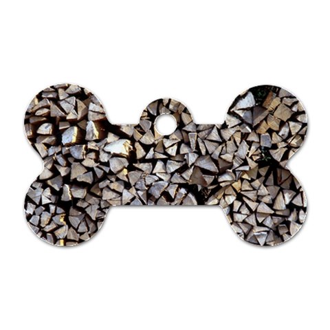 wood Dog Tag Bone (One Side) from ArtsNow.com Front
