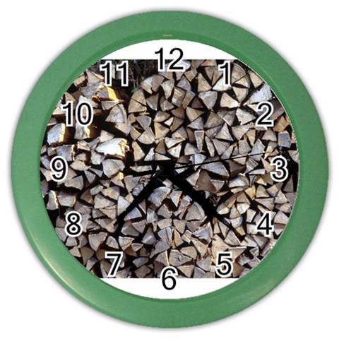 wood Color Wall Clock from ArtsNow.com Front