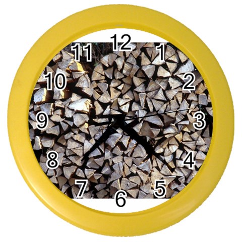 wood Color Wall Clock from ArtsNow.com Front