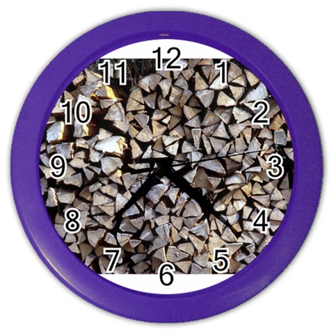 wood Color Wall Clock from ArtsNow.com Front