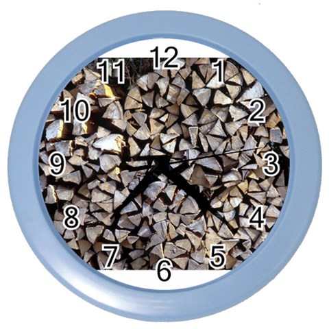 wood Color Wall Clock from ArtsNow.com Front