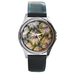 pineapple Round Metal Watch