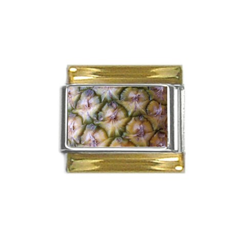 pineapple Gold Trim Italian Charm (9mm) from ArtsNow.com Front