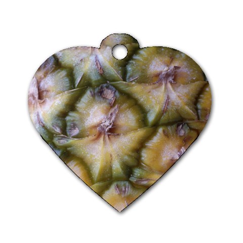 pineapple Dog Tag Heart (One Side) from ArtsNow.com Front