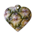 pineapple Dog Tag Heart (Two Sides)