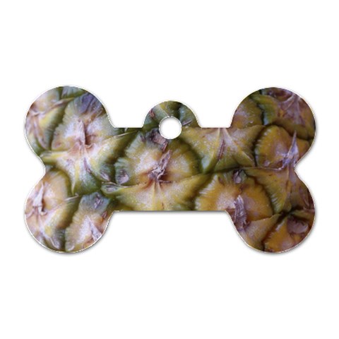pineapple Dog Tag Bone (One Side) from ArtsNow.com Front