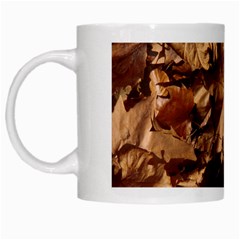 leaves White Mug from ArtsNow.com Left