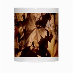 leaves White Mug from ArtsNow.com Center