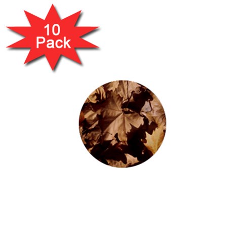 leaves 1  Mini Button (10 pack)  from ArtsNow.com Front