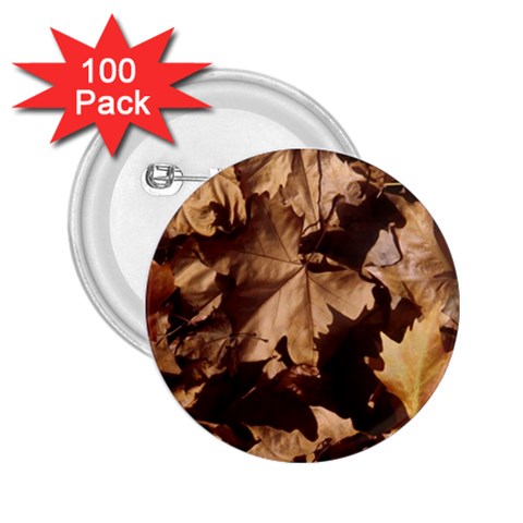 leaves 2.25  Button (100 pack) from ArtsNow.com Front