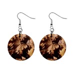 leaves 1  Button Earrings