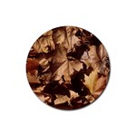 leaves Rubber Coaster (Round)