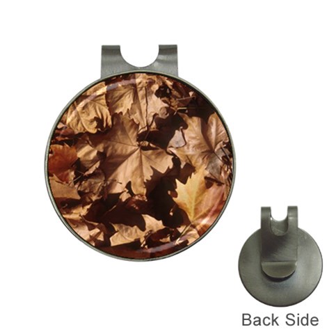 leaves Golf Ball Marker Hat Clip from ArtsNow.com Front