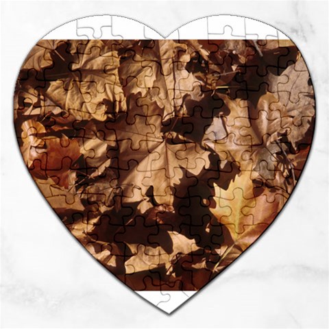 leaves Jigsaw Puzzle (Heart) from ArtsNow.com Front