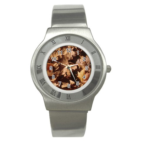 leaves Stainless Steel Watch from ArtsNow.com Front