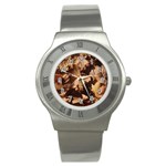 leaves Stainless Steel Watch