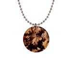 leaves 1  Button Necklace