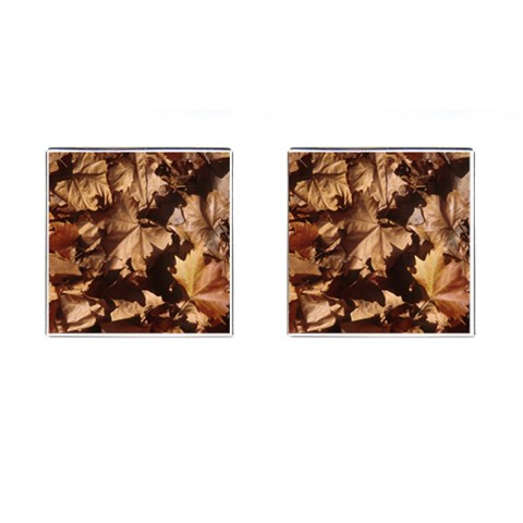 leaves Cufflinks (Square) from ArtsNow.com Front(Pair)