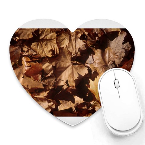 leaves Mousepad (Heart) from ArtsNow.com Front