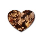 leaves Rubber Coaster (Heart)