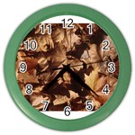 leaves Color Wall Clock