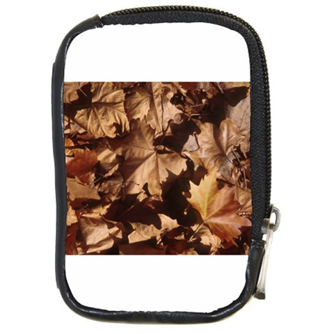 leaves Compact Camera Leather Case from ArtsNow.com Front