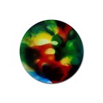 colours-h6w9 Rubber Round Coaster (4 pack)