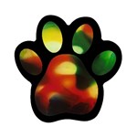 colours-h6w9 Magnet (Paw Print)