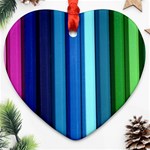 colours-cl3 Heart Ornament (Two Sides)