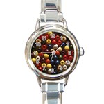 colour-08 Round Italian Charm Watch