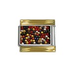 colour-08 Gold Trim Italian Charm (9mm)