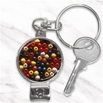 colour-08 Nail Clippers Key Chain