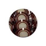 chairs-g1ye Rubber Round Coaster (4 pack)