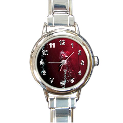 watermark2 Round Italian Charm Watch from ArtsNow.com Front