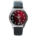 watermark2 Round Metal Watch