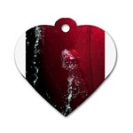 watermark2 Dog Tag Heart (One Side)