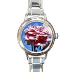 flower-bv5wa Round Italian Charm Watch