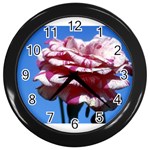 flower-bv5wa Wall Clock (Black)