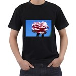 flower-bv5wa Black T-Shirt