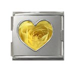 flower-07 Mega Link Heart Italian Charm (18mm)