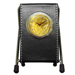flower-07 Pen Holder Desk Clock