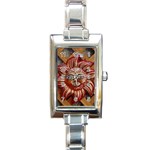 face-sun-i9e Rectangular Italian Charm Watch