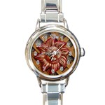 face-sun-i9e Round Italian Charm Watch