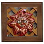 face-sun-i9e Framed Tile