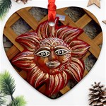 face-sun-i9e Ornament (Heart)