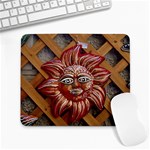face-sun-i9e Large Mousepad