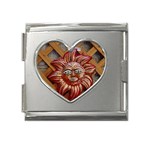 face-sun-i9e Mega Link Heart Italian Charm (18mm)
